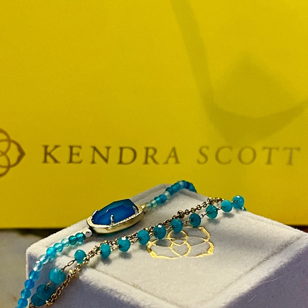 Kendra Scott Blue Beaded Bracelet Set
